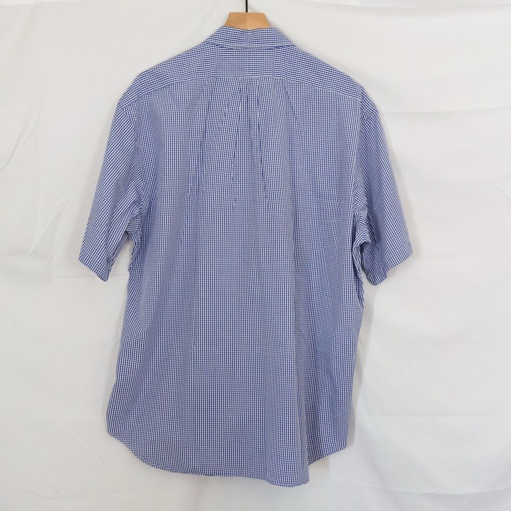 Ralph Lauren Men's Short Sleeve Blake Cotton Button Down Gingham Shirt - XL - Picture 6 of 6